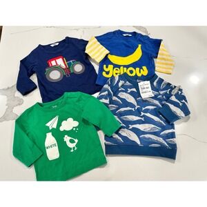 Baby‎ Boden 3-6 Months Long Sleeve Shirts Bundle Set of 4 Tops
